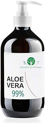 B.O.T cosmetic & wellness - 100% Pure Aloe Vera Gel, Transparent gel, 1000 ml 35.19 fl oz