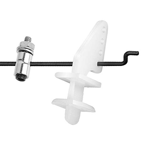 HobbyPark 20 Stück Nylon-Steuerhupen 20 x 11 mm + 1,2 x 21 mm Gabelkopf + Schubstange Verbindungsstück Stopper 1,3 mm… – Bild 4