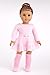 DreamWorld Collections - Practice Time - 4 Piece Outfit - Pink Leotard, Skirt, Leg Warmers and Ballet Slippers - Clothes Fits 18 Inch American Girl Doll (Doll Not Included)