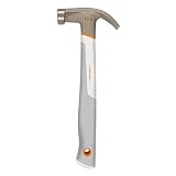 Fiskars Crafts 132400-1001 DIY Precision Hammer, 12 oz, White/Gray