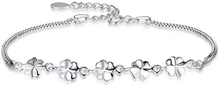 Casadeiy Fashion Girls Heart Bracelet Lady Chain Women Jewelry Gifts (H)