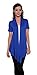Free to Live Women's Short Sleeve Light Weight Open Front Cardigan (XL, Royal Blue)