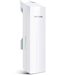 TP Link Punto de acceso CPE para exteriores, de alta potencia, con antena direccional polarizada y dual, de 9 dBi, de 2.4 gigahercios de potencia, 300 megabytes por segundo, 802.11 b g n, con PoE pasivo.