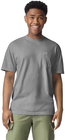 Comfort Colors Men's Adult Short Sleeve, Pocket T-Shirt 6030 Moss