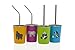 10oz Stainless Steel Cups for Kids - Metal Cup - Fun Animal Edition (4 Pack) By Greens Steel