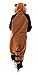 Adult Onesie Red Panda Animal Pajamas Comfortable Costume with Zipper and Pockets (Large)