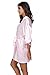 The Bund Women's Short Kimono Robes for Maid of Honor Light-Pink S Size