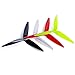 8pcs 3-Blade Props high-Speed Propellers, 7inch 180mm CW CCW for Racing Frame FPV Drone 2206-1500kv Motors,GEMFAN 7040（Yellow and Red）