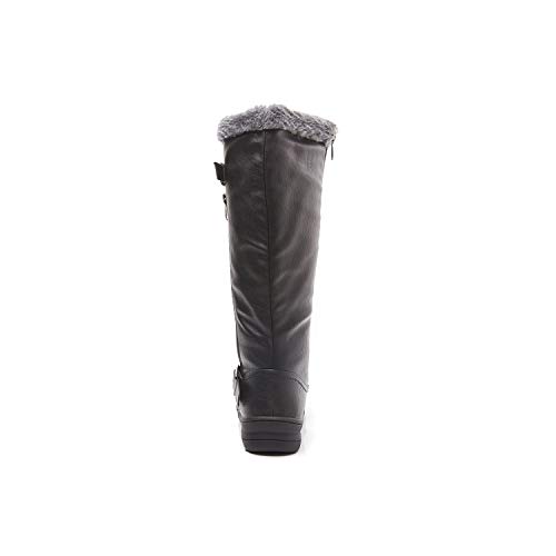 LifeStep-Womens-Winter-Warm-Faux-Fur-Lined-Zipper-Snow-Boots