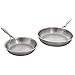 Amazon Brand – Stone & Beam Fry Pan Set, 10 Inch and 8 Inch, Tri-Ply Stainless Steel
