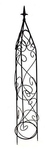 DARO DEKO Metall Rankhilfe Obelisk schwarz 1 Stück - L - 154cm – Bild 3