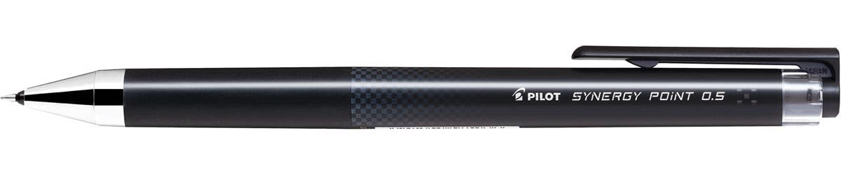 Pilot Pen Synergy Point Retractable Rubber Gel Ink 0.5mm Black