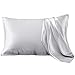 YANIBEST Silk Pillowcase for Hair and Skin, Standard Queen King Pillow with Hidden Zipper, Soft Breathable Smooth Cooling Pillow for Sleeping