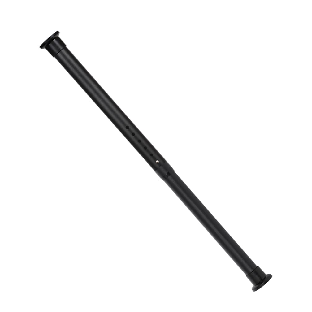 Hershii Black Expandable Shower Curtain Tension Rod Wardrobe Rail Extendable Clothes Hanging Pole Window Blackout Curtain Holder No Drilling for Bathroom Closet RV Doorway 110-260cm