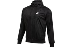 Nike Sportswear Windrunner Hooded Windbreaker Men's Jacket (Black, Medium)