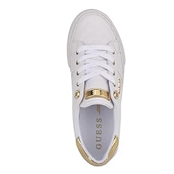 Guess Women's Loven Sneaker, White, 8.5