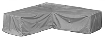 Mehr Garten Gartenmöbel Schutzhülle/Abdeckung L-Form - Premium M (237 x 237 x 80 cm) Wasserdichte Abdeckplane für Eck-Loungeg