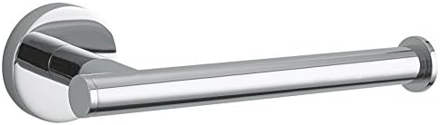 DWBA Wall Mounted Brass Toilet Paper Holder W/O Lid Storage/ Bathroom Paper Toilet Dispenser Tissue Roll Hanger Holder Contemporary Round (Polished Chrome)