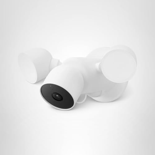 Google Nest Cam with Floodlight - Outdoor Camera - Floodlight Security Camera, White, 1 Count (Pack of 1) - View 15