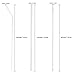 8Pcs Glass Straws for YETI RTIC, 10.5