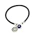 Protection Solomon Seal Coin Charm & Blue Evil Eye Charm Bracelet for Men - Size 8 Inch