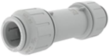 John Guest Speedfit 1/2 Inch CTS Slip Connector, Push to Connect Plastic Plumbing Fitting, White, 1/2SCP