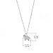 Boma Jewelry Sterling Silver Origami Elephant Necklace, 16 inches