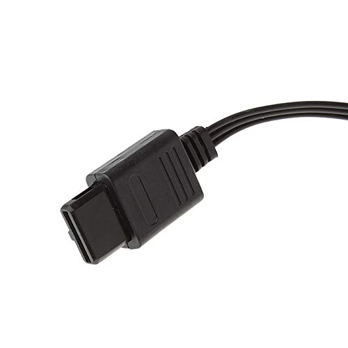 Yliquor New Black AV Audio Video Adapter Cable Cord for SNES Super NES Nintendo N64 Gamecube (Black) - Thumbnail 4