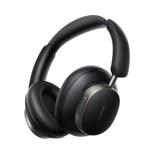 UGREEN Audífonos Inalámbricos Diadema con Micrófono, 120 Horas de Duración con ANC, Audífonos Over-Ear Bluetooth 6.0 Doble Controladores, Cancelación de Ruido en Llamadas, para Viajes y AL Aire Libre