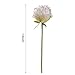 Lvydec Vintage Peony Artificial Flowers - 2 Pack Silk Peony Bouquet with 10 Flower Heads For Wedding Home Decoration (Cream White)