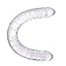 MATATA Dildo Adult Toy for Lesbian, 13.2 Inch Double Sided Dildo for Women Waterproof Flexible Double Dong with Curved Shaft for Vaginal G-spot and Anal Play