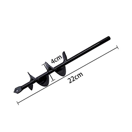 Yliquor Auger Drill Bits Accessories Rotary Drill Hammer for Garden Plant Flower Planting Bedding Bulbs Seedlings (40x220MM)