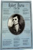 Robert Burns Portrait And Versus Tea Towel