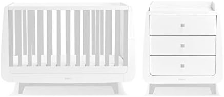 SnuzKot Luxe 2 pc. Nursery Furniture Set - Grey