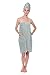 TexereSilk Women's Towel Wrap- Modal & Organic Cotton Blend (Lily Green, Large/X-Large)