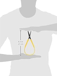 School Smart Loop Scissors, 8 Inches, Yellow,84838