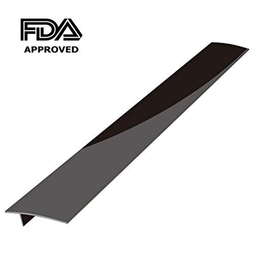 Silicone Stove Counter Gap Cover - Kitchen Wide & Long Gap Filler, Seals Spills Between Counter/Stovetop/Appliances/Oven/Washing Machine/Washer/Dryer, Heat-Resistant & Easy Clean (1 Pack, Black)