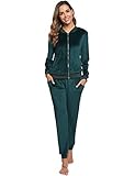 Abollria Women Sweatsuits Sets Long Sleeve Zipper Jacket and Pants Set Tracksuits