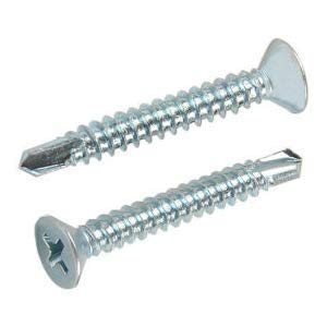 KT Hardware Solutions #8 x 32 (4.2mm X 32mm) Self Drilling Screws CSK Phillips Head - Pack of 100 Pcs