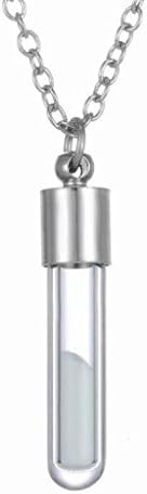 OVERMAL Jewelry Glow In the Dark Necklace Glass Bottle Necklace Pendant