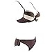 Allezola Women's Mixed Colors Bikini Swimsuit Bathing Suit Swimwear Sexy Push up