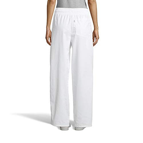 Uncommon Threads mens Classic Baggy With 3" Elastic Waist Chefs Pants, White, XX-Large US