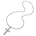 blackbox Jewelry Stainless Steel Cross Necklace for Men – 24 in. Chain, Lobster Clasp, Cross Pendant, Black Gift Box – Quality Gifts, Everyday Collections, 1.9x1.2x0.2 in.