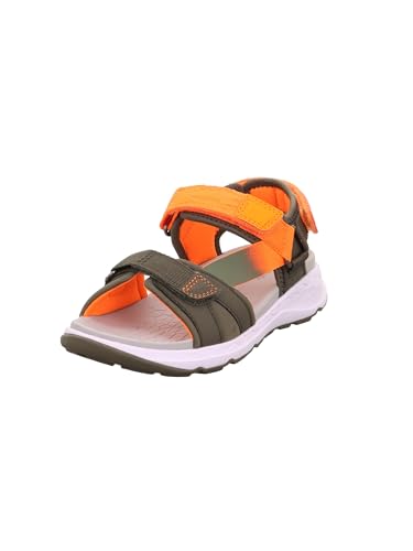 Superfit Girls' Criss Cross Sandals 1-000580 Sandals, Green Orange 7020, 9 Big Kid at Amazon
