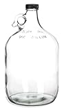 Home Brew Ohio Glass Water Bottle Includes 38 mm Polyseal Cap, 1 gallon Capacity