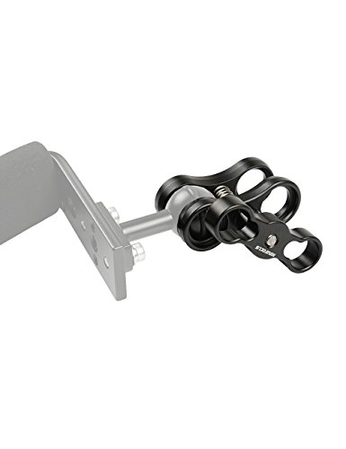 Minifocus Ball Clamp Mount 360 Degree Clip Adapter Bracket Holder for Action Sports Camera Underwater Housing Diving Light Arm connected Accessories