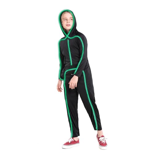 Stick Man Costume HSCTEK Glow-in-the-Dark Kids Costume - Light Up Stick ...