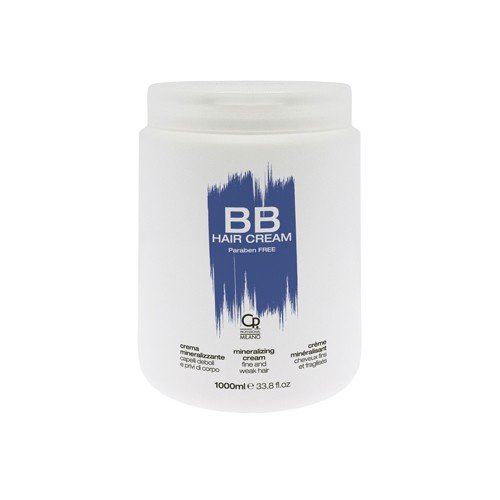 BB Hair Care - Mineralizing Cream - Professional Mask Ideal for Weak and Fine Hair - Balsam Treatment with Minerals - 1 L