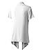AMORE ALLFY Women's Soft Drape Cardigan Short Sleeve White XX-Large