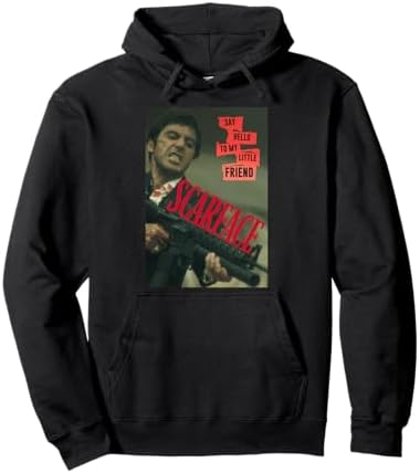 Amazon.com: Scarface Black and White Movie Poster Hoodie Pullover